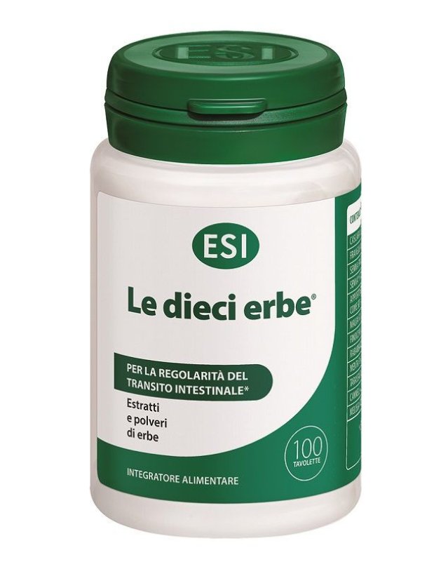 Le Dieci Erbe 100 Tavolette - Regolarit&agrave; Intestinale e Digestione