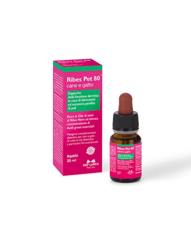 Ribes Pet 80 Gocce 25ml - Supporto Funzione Dermica per Cani e Gatti Ribes Pet 80 Gocce 25ml - Supporto Funzione Dermica per Cani e Gatti