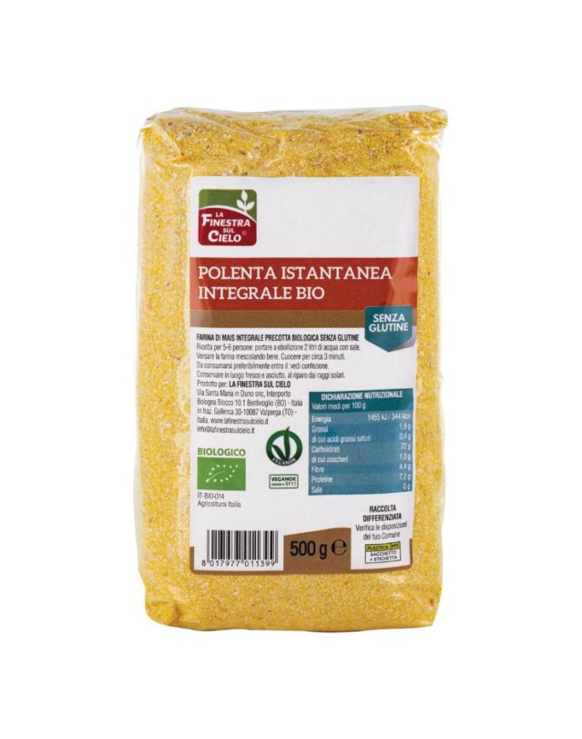 Polenta Istantanea Integrale Bio 500g - Ricca di Fibre Polenta Istantanea Integrale Bio 500g - Ricca di Fibre