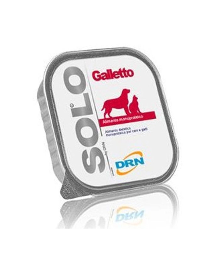 Solo Galletto 100g Alimento Monoproteico per Cani e Gatti