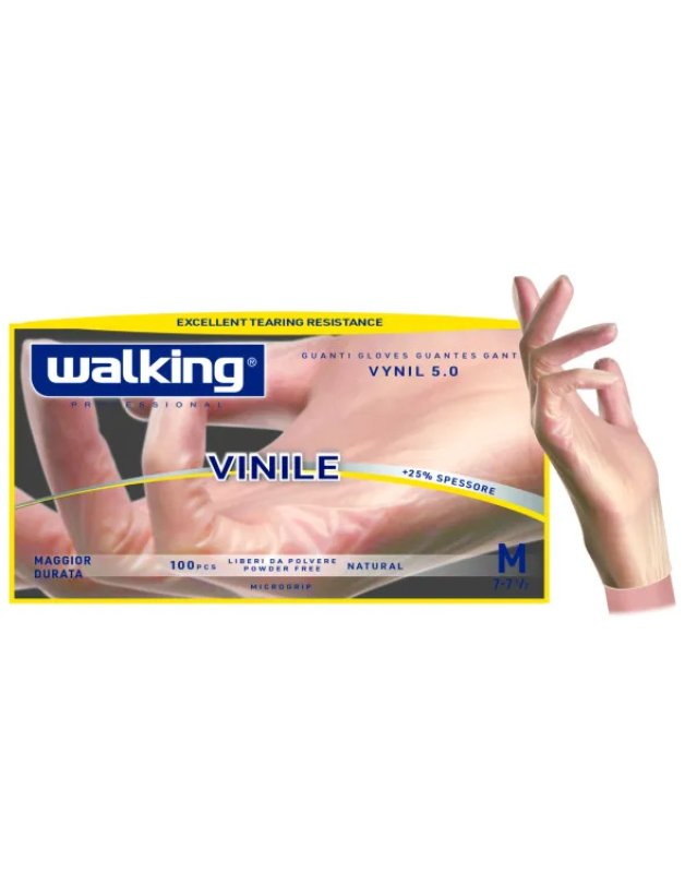 Guanti Vinile Senza Polvere 100 pz &ndash; Monouso Taglia S Senza Lattice