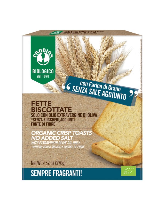 Fette Biscottate Senza Sale 270 g - Per Colazione e Spuntini Fette Biscottate Senza Sale 270 g - Per Colazione e Spuntini