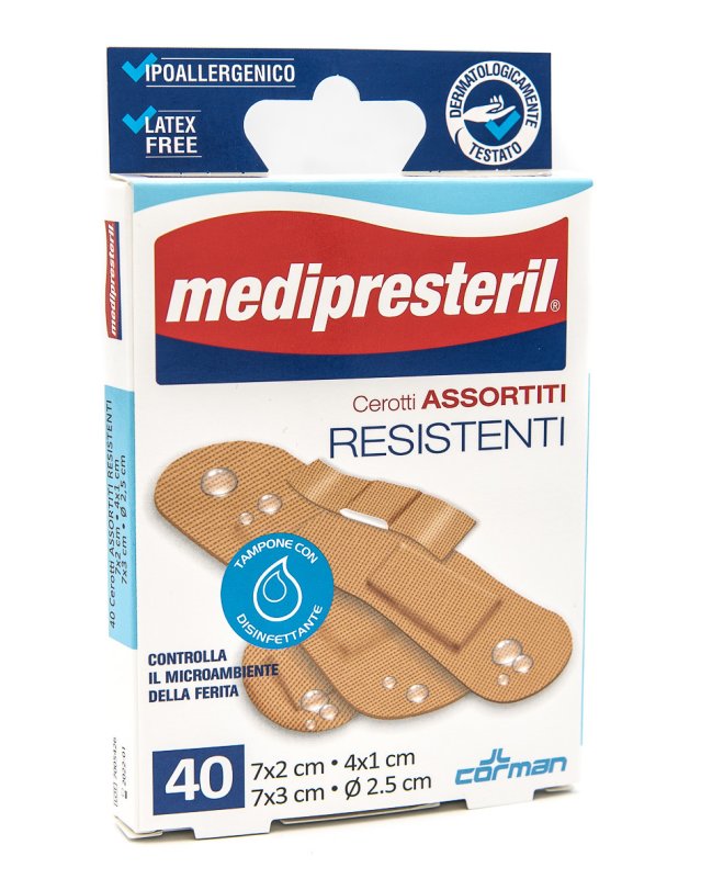 Cerotti Assortiti Resistenti 4 Formati – 40 Pezzi, Protezione e Cura Cerotti Assortiti Resistenti 4 Formati – 40 Pezzi, Protezione e Cura