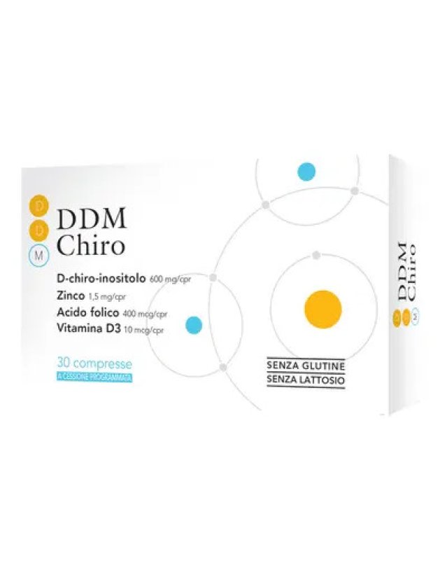 DDM Chiro 30 Compresse - Inositolo, Acido Folico e Metabolismo DDM Chiro 30 Compresse - Inositolo, Acido Folico e Metabolismo