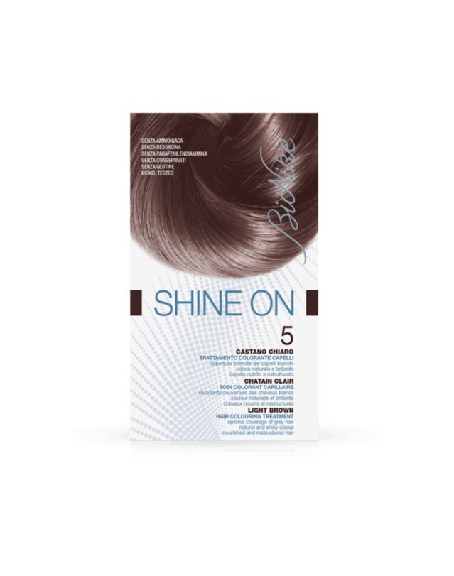 Shine On Tintura Capelli Castano Chiaro 5 – Colore Senza Ammoniaca Shine On Tintura Capelli Castano Chiaro 5 – Colore Senza Ammoniaca