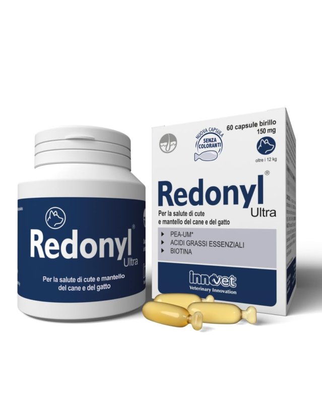 Redonyl Ultra 60 Capsule 150 mg – Pelle e Mantello Cani e Gatti Redonyl Ultra 60 Capsule 150 mg – Pelle e Mantello Cani e Gatti