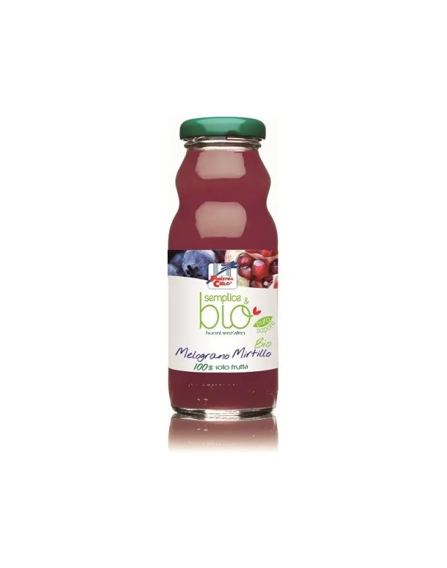 Succo Melograno e Mirtillo Bio 200ml &ndash; Antiossidante Senza Zuccheri Aggiunti