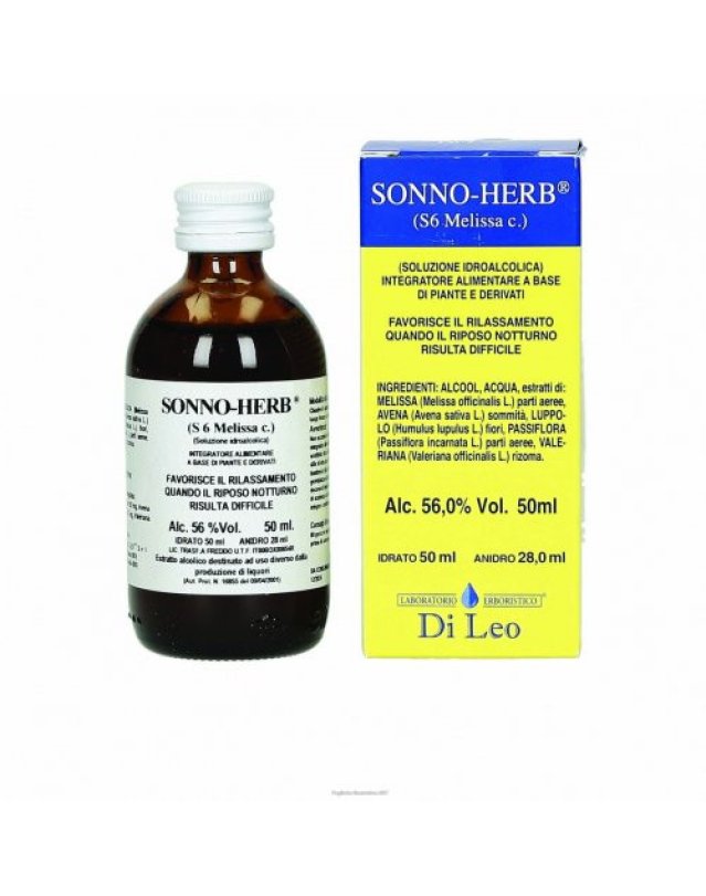 Sonno Herb S6 Melissa 50ml - Rilassamento e Sonno Sonno Herb S6 Melissa 50ml - Rilassamento e Sonno