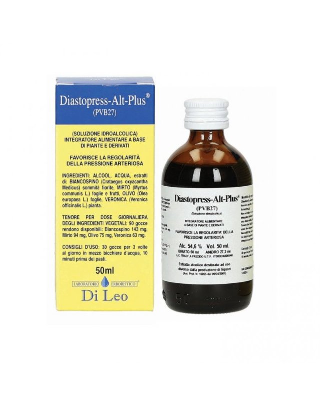 Diastopress Alt Plus 50 ml per la Pressione Arteriosa e Cuore Diastopress Alt Plus 50 ml per la Pressione Arteriosa e Cuore