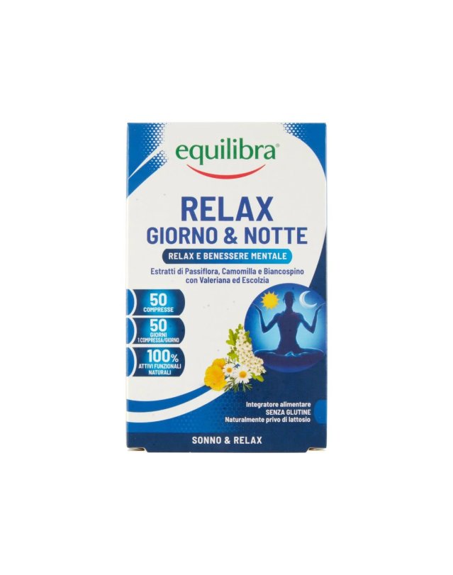 Relax Giorno e Notte 50 Compresse – Sonno e Rilassamento Relax Giorno e Notte 50 Compresse – Sonno e Rilassamento