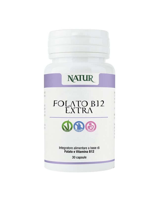 Folato B12 Extra 30 Capsule – Gravidanza e Stanchezza Folato B12 Extra 30 Capsule – Gravidanza e Stanchezza