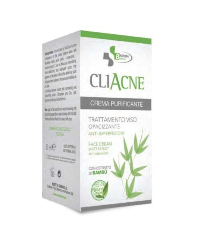 CliAcne Crema Purificante 50ml &ndash; Anti-Imperfezioni Pelli Miste e Grasse