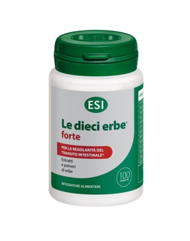 Dieci Erbe Forte ESI - 100 Ovalette - Regolarit&agrave; Intestinale