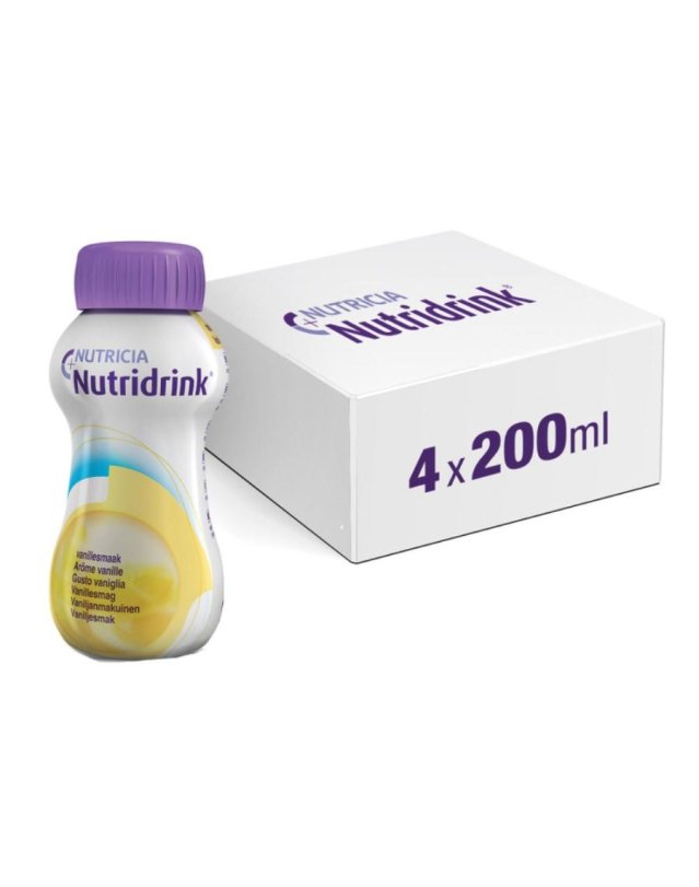 Nutridrink Vaniglia 4x200ml - Supplemento Nutrizionale Ipercalorico