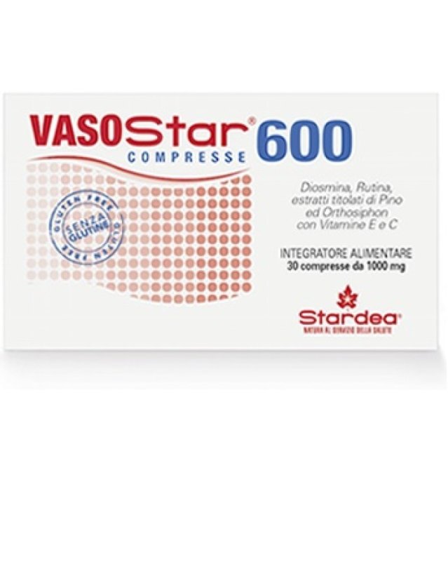 VasoStar 600 30cpr Funzione Vasi Sanguigni e Microcircolo VasoStar 600 30cpr Funzione Vasi Sanguigni e Microcircolo