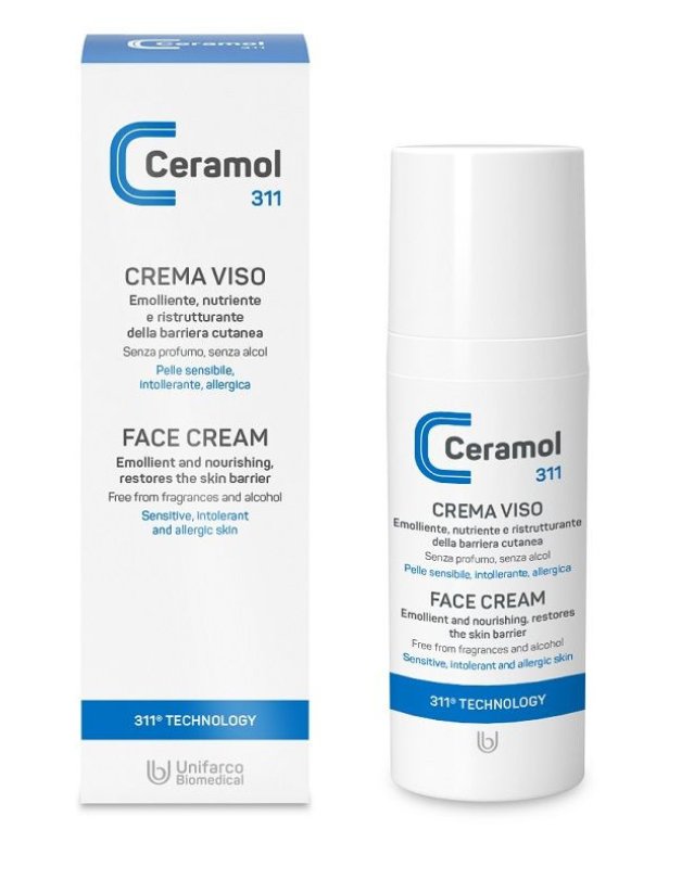 Ceramol Crema Viso 311 50ml - Emolliente e Nutriente Ceramol Crema Viso 311 50ml - Emolliente e Nutriente