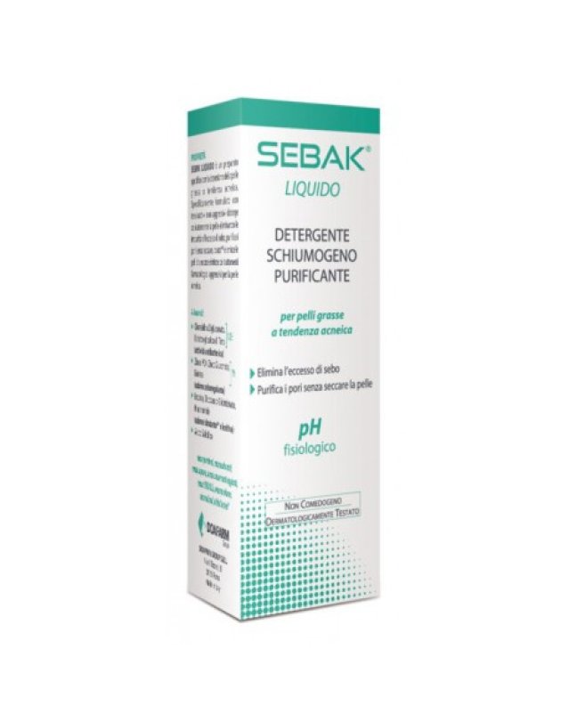 Sebak Liquido Detergente 150ml - Pelle Grassa e Acneica Sebak Liquido Detergente 150ml - Pelle Grassa e Acneica