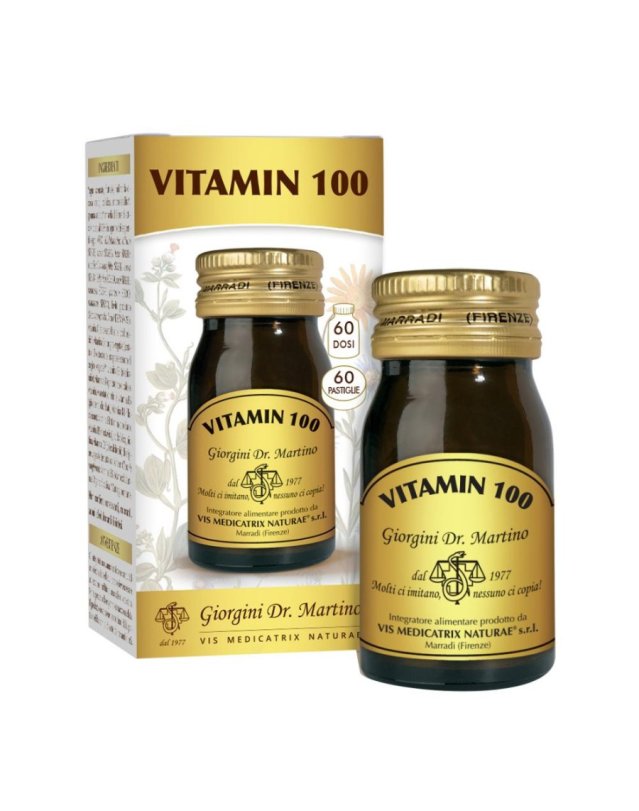Vitamin 100 60 Pastiglie - Multivitaminico Completo Vegano Vitamin 100 60 Pastiglie - Multivitaminico Completo Vegano