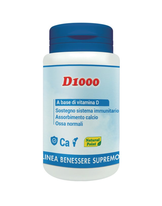 D1000 Natural Point 70 capsule vegetali - Ossa e Sistema Immunitario