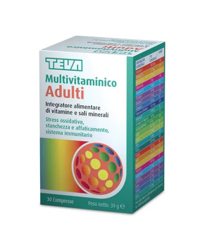 Multivitaminico Adulti 30 Cpr - Energia e Sistema Immunitario Multivitaminico Adulti 30 Cpr - Energia e Sistema Immunitario