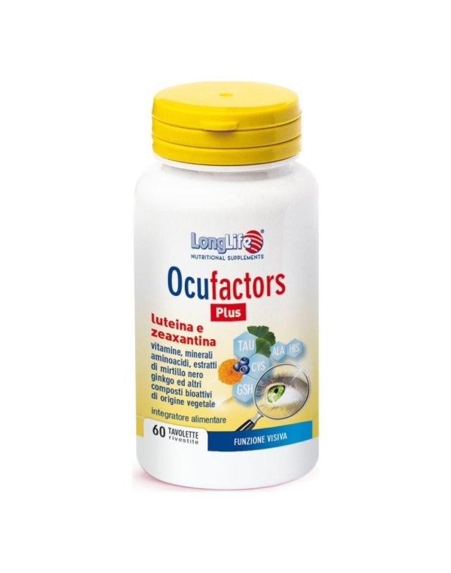 Ocufactors Plus 60 Tavolette - Benessere Vista e Antiossidante Ocufactors Plus 60 Tavolette - Benessere Vista e Antiossidante