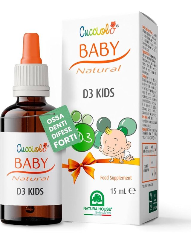 D3 Gocce 15ml - Ossa Sane e sviluppo neonato
