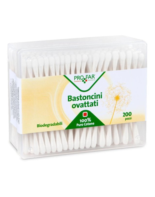 Bastoncini Ovattati Biodegradabili 200 pz &ndash; Igiene e Cura Orecchie