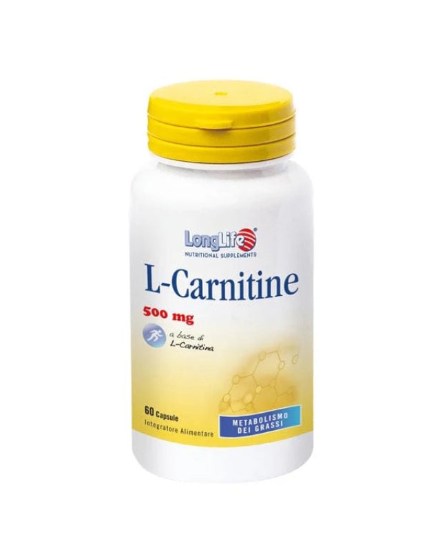 L-Carnitina 500mg 60 Capsule - Energia e Metabolismo