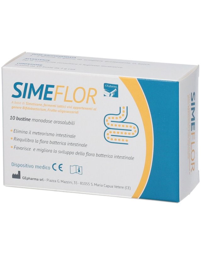 Simeflor 10 Bustine 2g – Gonfiore Addominale e Flora Intestinale Simeflor 10 Bustine 2g – Gonfiore Addominale e Flora Intestinale