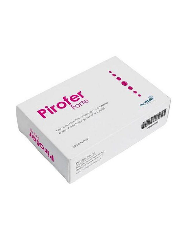 Pirofer Forte 30 Compresse – Ferro e Acido Folico per Carenze Pirofer Forte 30 Compresse – Ferro e Acido Folico per Carenze