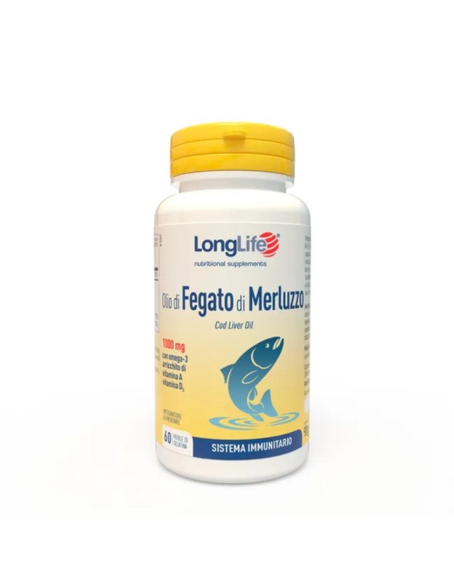 Olio di Fegato di Merluzzo 60 Perle - Supporto Immunitario Olio di Fegato di Merluzzo 60 Perle - Supporto Immunitario
