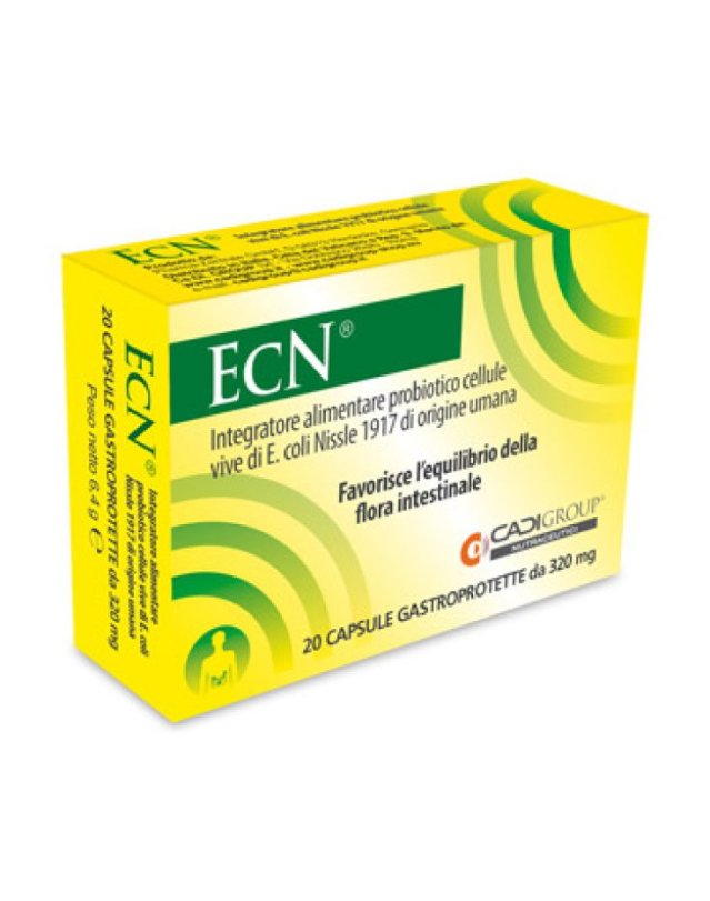 CA.DI.GROUP ECN Integratore Probiotico con Cellule Vive Gastroprotette 20 Capsule
