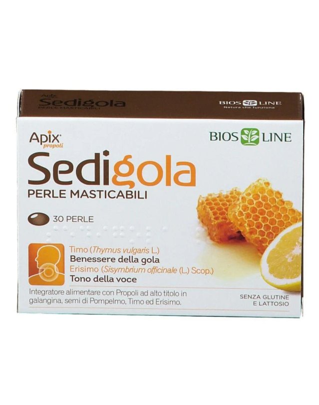 Sedigola Perle Masticabili 30 perle - Gola Irritata e Sistema Immunitario
