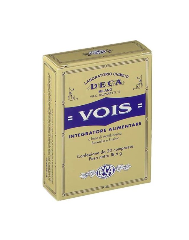Vois Integratore Alimentare 20 Compresse - Benessere Gola e Voce