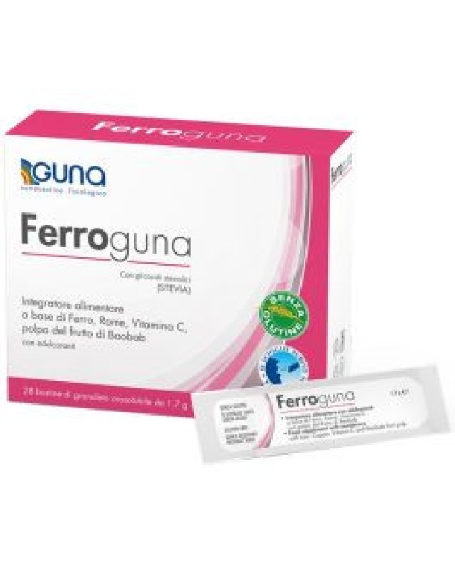Ferroguna 28 bustine - Energia e riduzione stanchezza Ferroguna 28 bustine - Energia e riduzione stanchezza