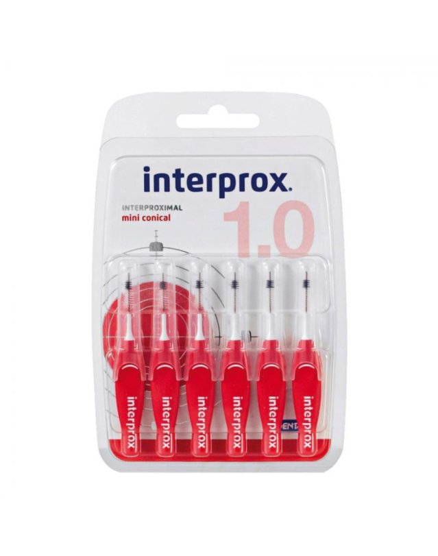 Scovolino Interdentale Mini Conico 1,0 mm 6 Pezzi per Molari Scovolino Interdentale Mini Conico 1,0 mm 6 Pezzi per Molari