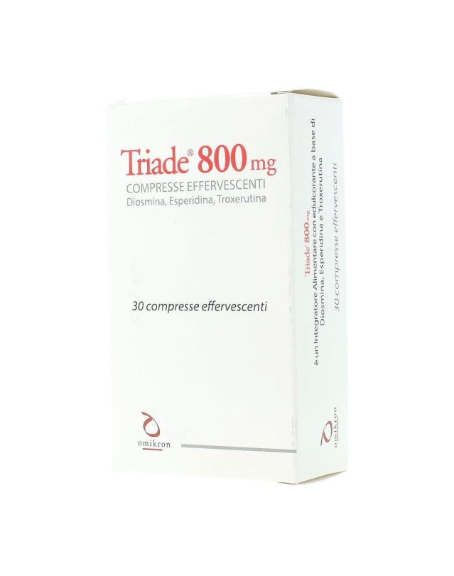 Triade 800mg 30 Compresse Effervescenti - Circolazione e Benessere Triade 800mg 30 Compresse Effervescenti - Circolazione e Benessere