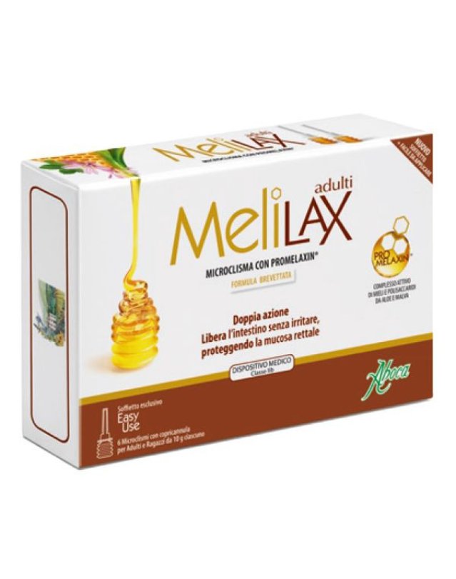 Melilax Adulti 6 Microclismi - Stipsi e Benessere Intestinale Melilax Adulti 6 Microclismi - Stipsi e Benessere Intestinale