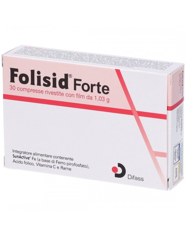 Folisid Forte 30 Cpr Ferro, Acido Folico e Vitamina C