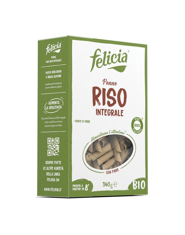 Penne Riso Integrale Felicia Bio 340g - Senza Glutine Penne Riso Integrale Felicia Bio 340g - Senza Glutine