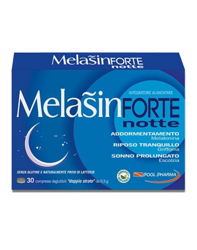 Melasin Forte 30 Compresse – Sonno e Rilassamento con Melatonina 1mg Melasin Forte 30 Compresse – Sonno e Rilassamento con Melatonina 1mg