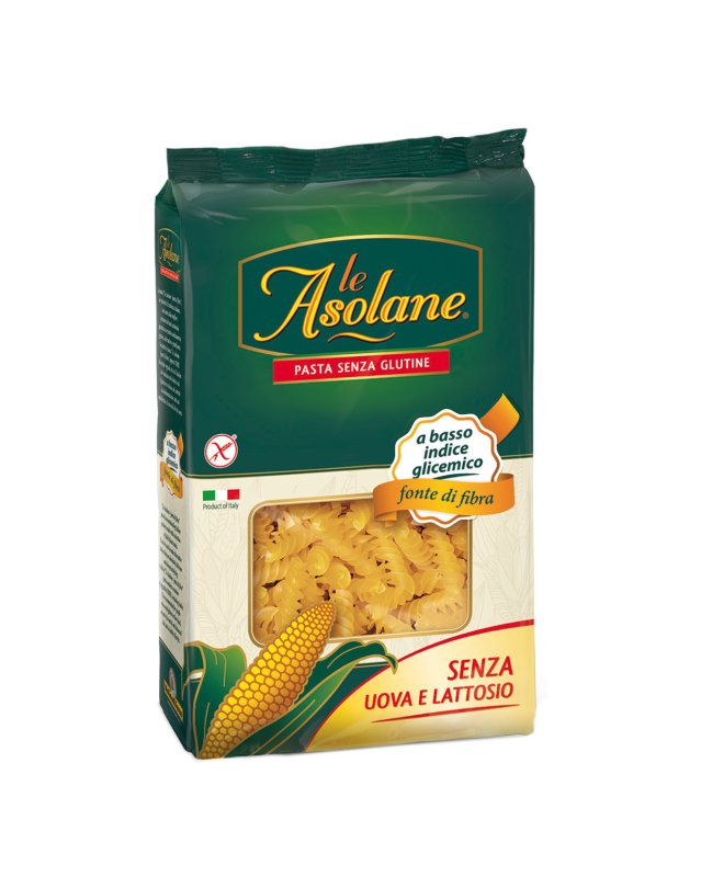 Le Asolane Eliche 250 g, Pasta Senza Glutine Fonte di Fibra