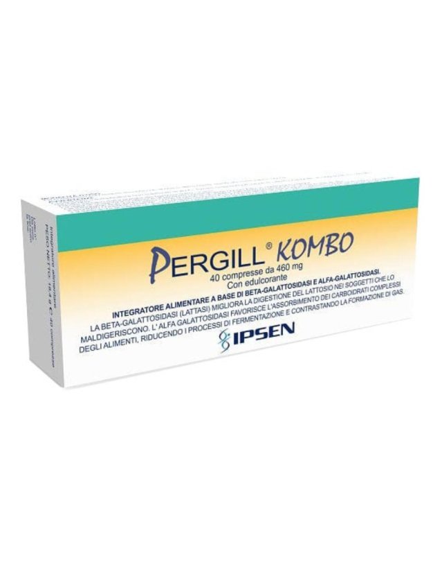 Pergill Kombo 40 Compresse – Digestione Lattosio e Gas Intestinale Pergill Kombo 40 Compresse – Digestione Lattosio e Gas Intestinale