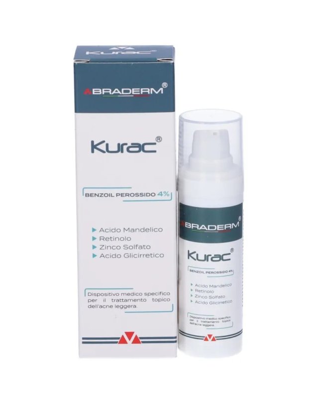 Kurac Braderm 30ml - Trattamento Acne e Pelle Impura Kurac Braderm 30ml - Trattamento Acne e Pelle Impura