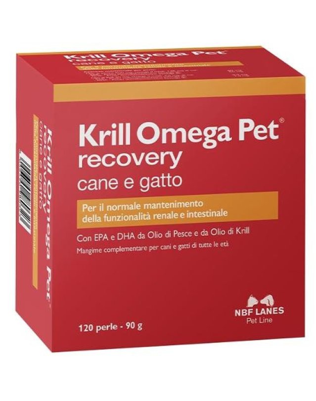 Krill Omega Pet Recovery 120 perle - Supporto Renale e Intestinale