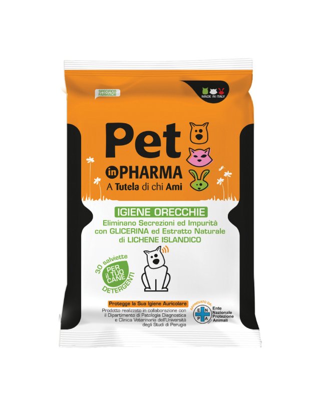 Salviette Orecchie Cane 30 pz - Igiene Auricolare Salviette Orecchie Cane 30 pz - Igiene Auricolare