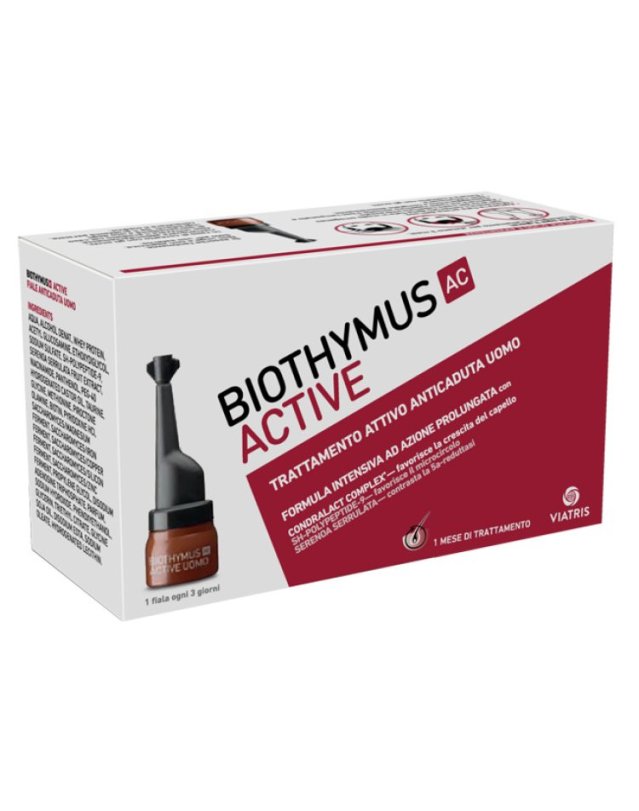 Biothymus AC Active 10 Fiale, Trattamento Anticaduta Uomo Biothymus AC Active 10 Fiale, Trattamento Anticaduta Uomo