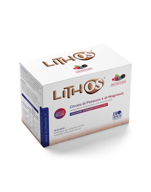 Lithos: Integratore Magnesio e Potassio 60 Bustine - Energia e Muscoli Lithos: Integratore Magnesio e Potassio 60 Bustine - Energia e Muscoli