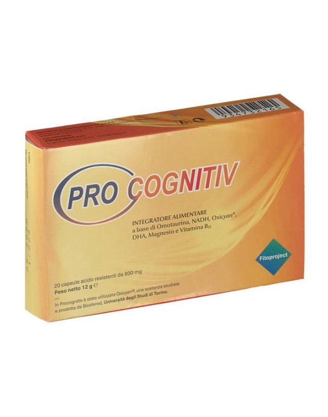 Fitoproject Procognitiv Integratore Memoria 20 Capsule