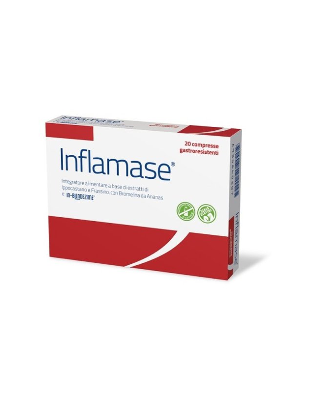 Inflamase 20 Compresse Gastroresistenti – Microcircolo e Drenaggio Inflamase 20 Compresse Gastroresistenti – Microcircolo e Drenaggio